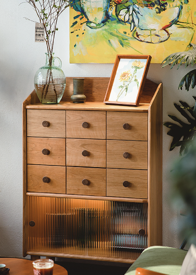 Novem Solid Wood Sideboard