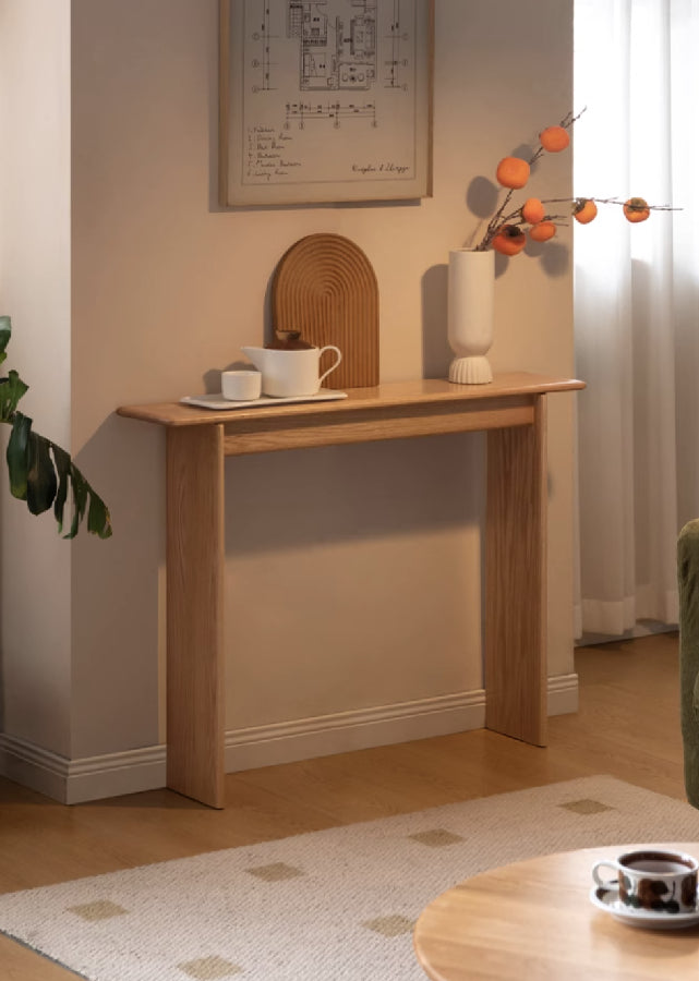Solid Wood Minimalist Foyer Table