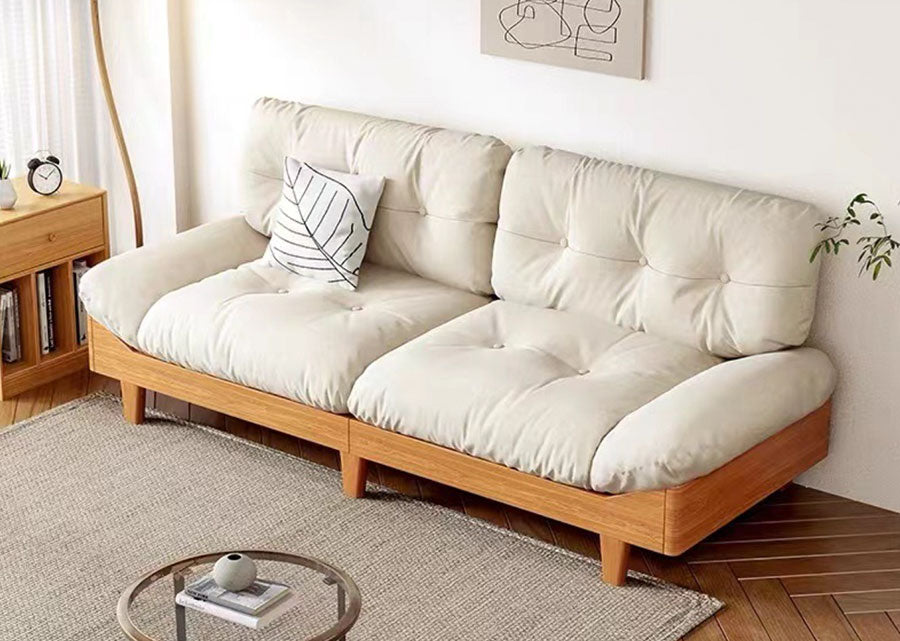 Cloud Solid Wood Sofa