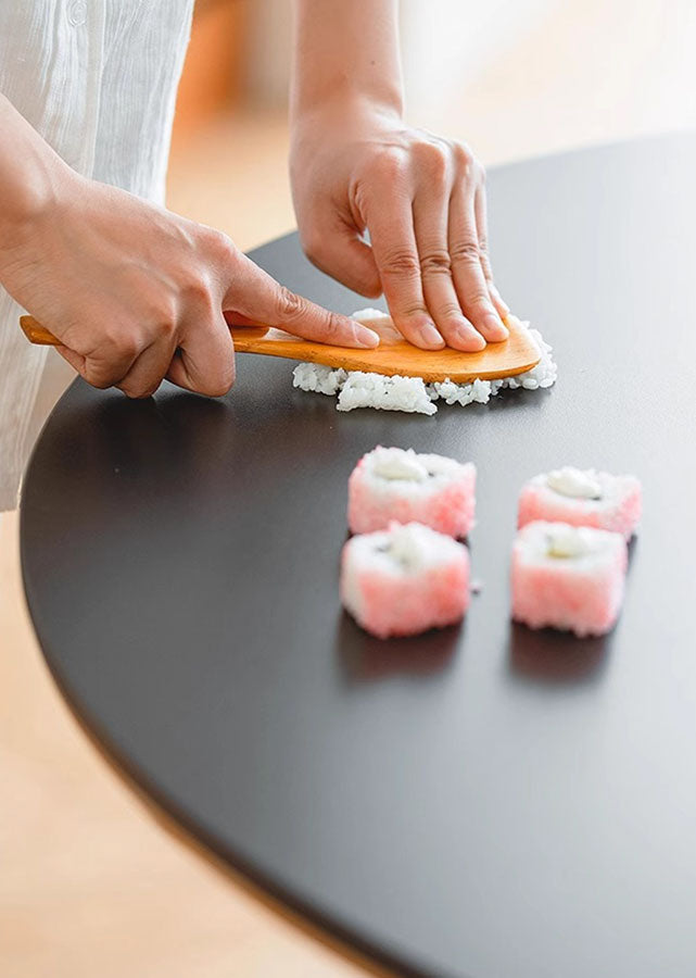 Mano Solid Wood Table with Sintered Stone Top