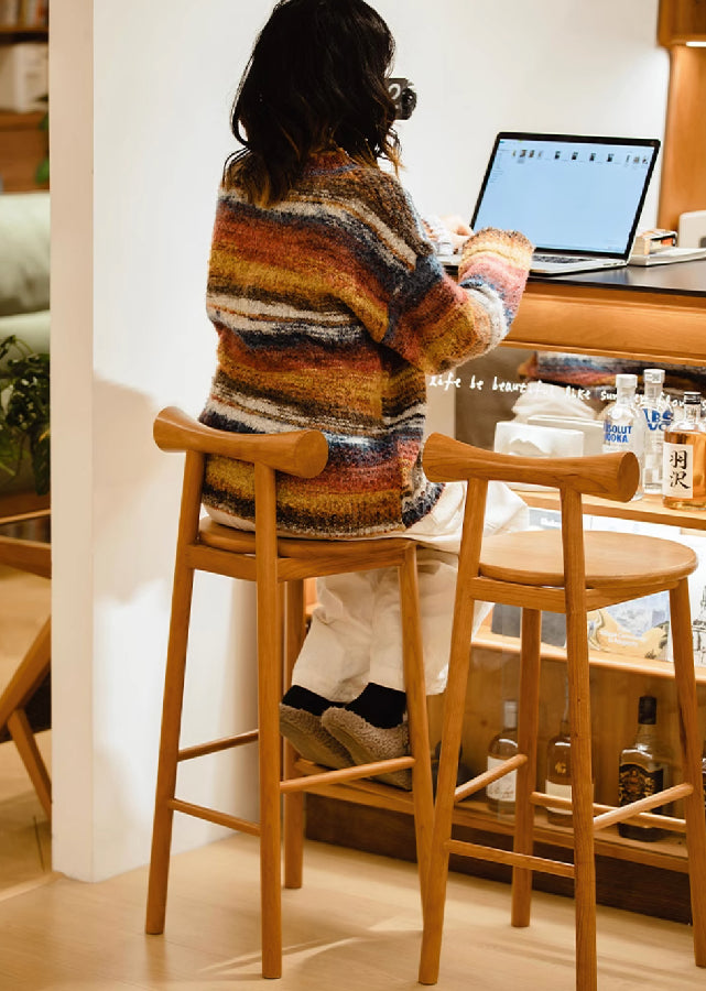 Ruban Solid Wood Barstool