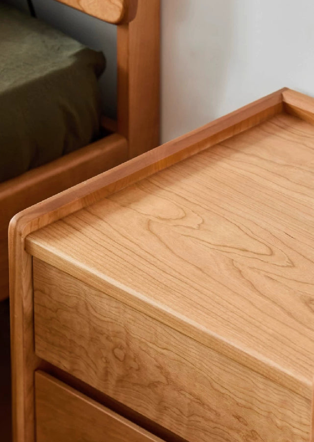 Simple Solid Wood Nightstand