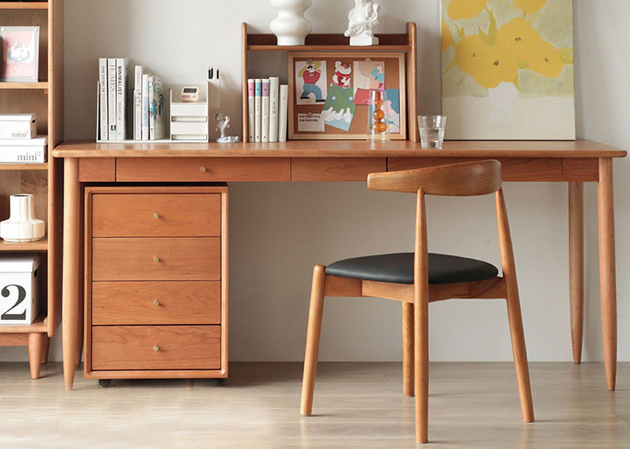 Duo Solid Cherry Wood Table