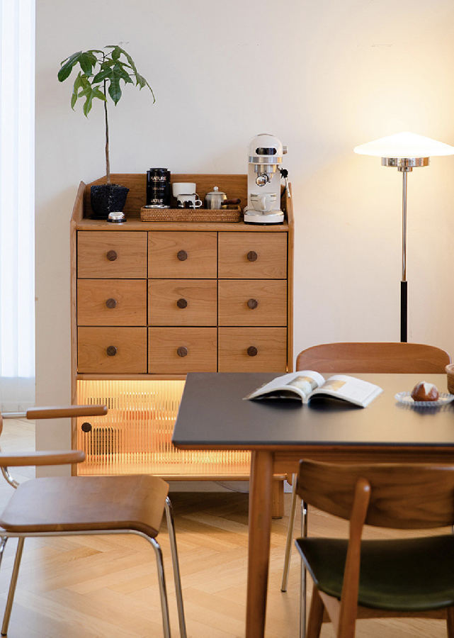 Novem Solid Wood Sideboard