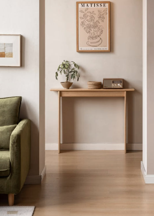 Solid Wood Minimalist Foyer Table