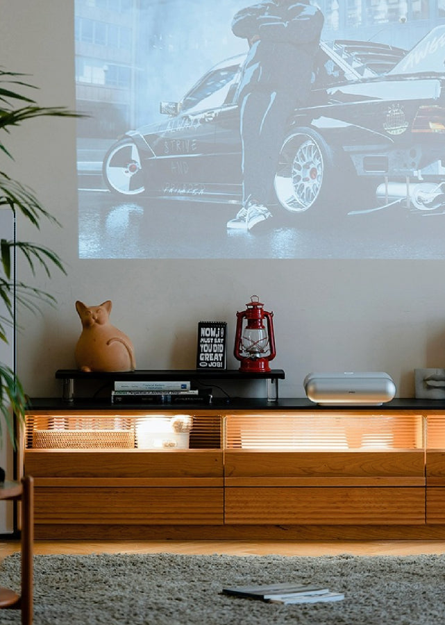 Fidus Solid Wood and Sintered Stone TV Console