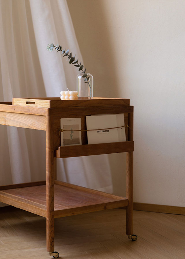 Teres Solid Wood Trolley