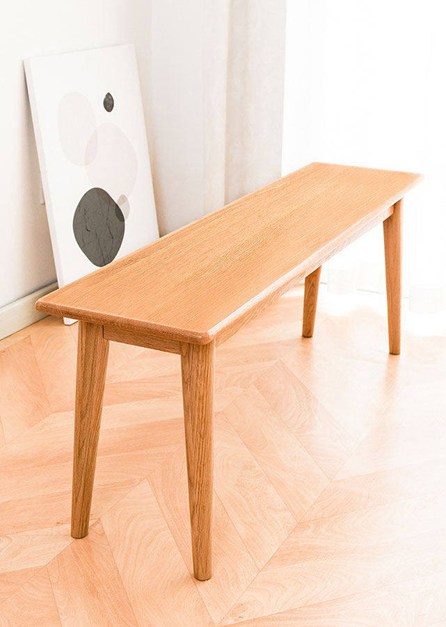 Modern Solid Wood Bench