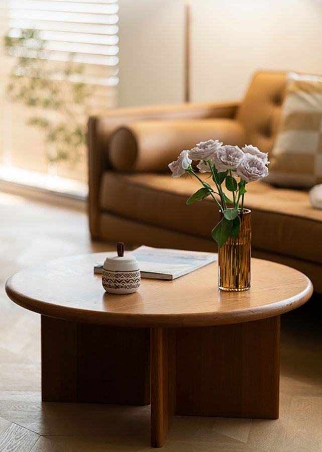 Solid Wood Low Coffee Table