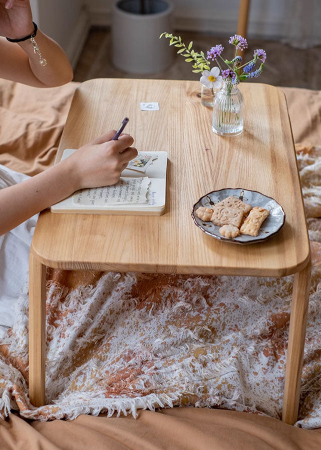 Simple Solid Wood Low Table / Chabudai