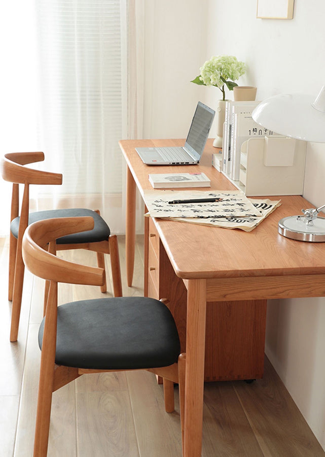 Duo Solid Cherry Wood Table