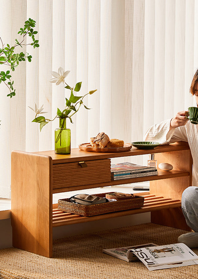 Quies Solid Wood Bench