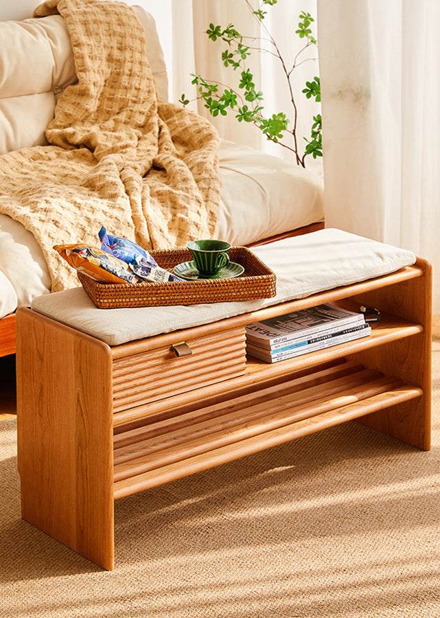 Quies Solid Wood Bench