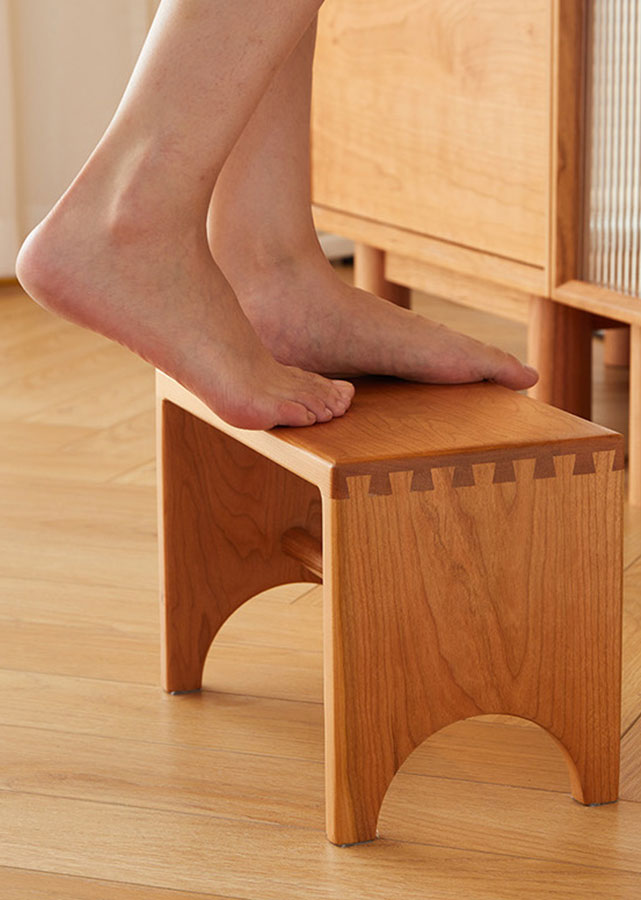 Simple Solid Wood Step Stool
