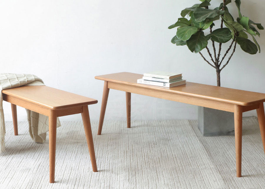 Modern Solid Wood Bench