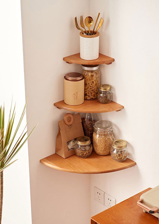 Quarta Solid Wood Wall Shelves