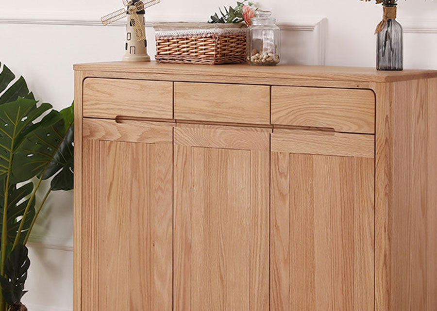 Horizon Solid Oak Shoe Cabinet