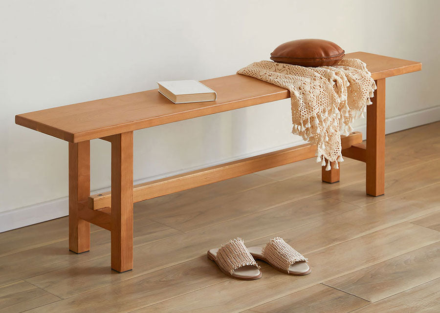 Whale Solid Wood Bench