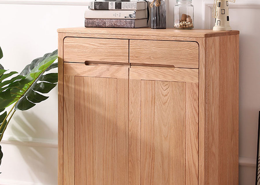 Horizon Solid Oak Shoe Cabinet
