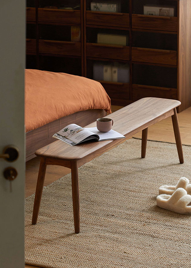Una Solid Wood Bench
