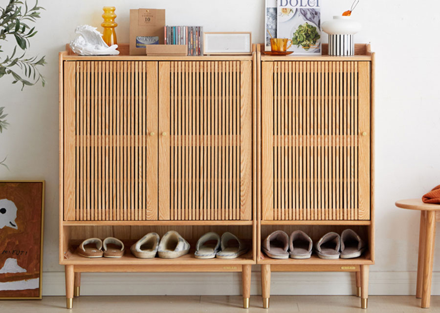 Raga Solid Wood Shoe Cabinet