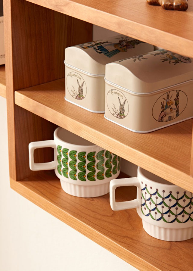 Overlap Solid Wood Wall Shelf