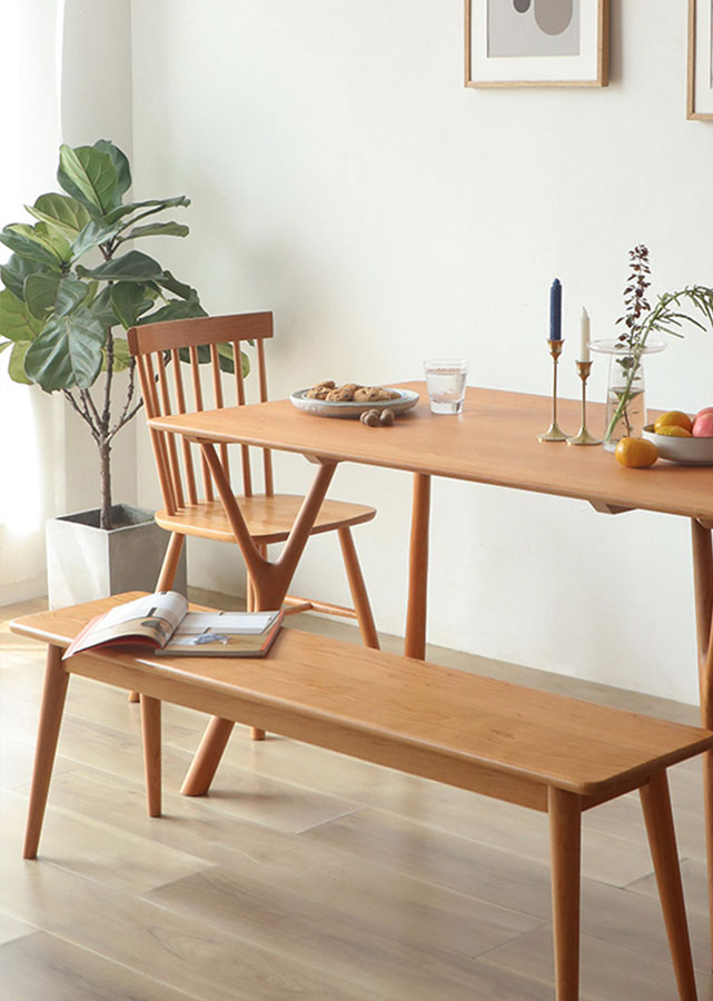 Modern Solid Wood Bench