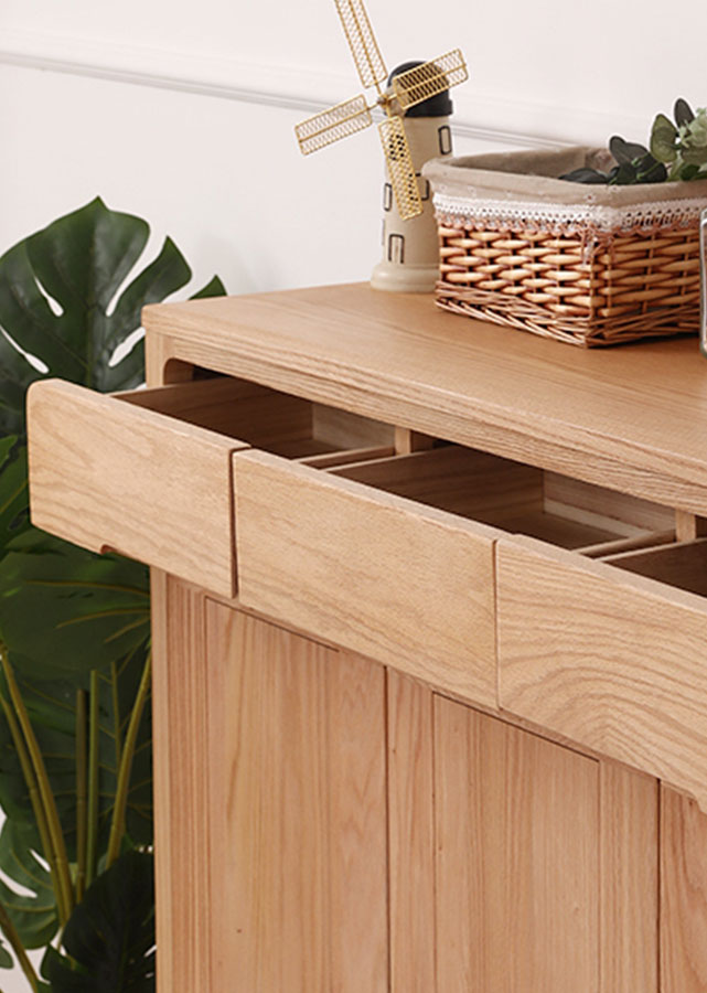 Horizon Solid Oak Shoe Cabinet