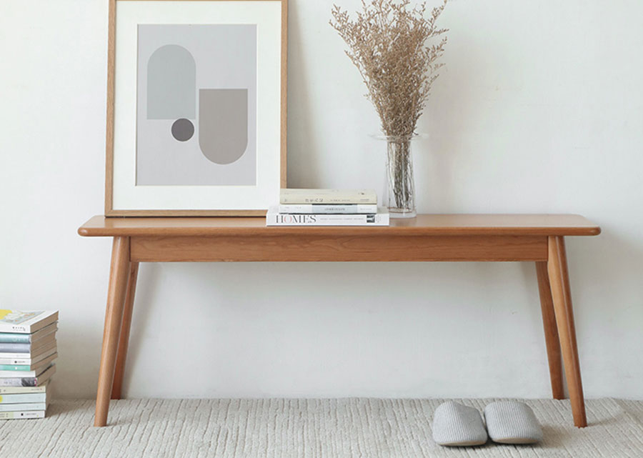 Modern Solid Wood Bench