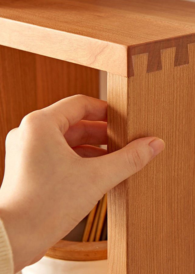 Overlap Solid Wood Wall Shelf