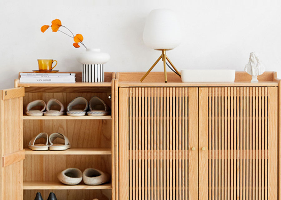 Raga Solid Wood Shoe Cabinet