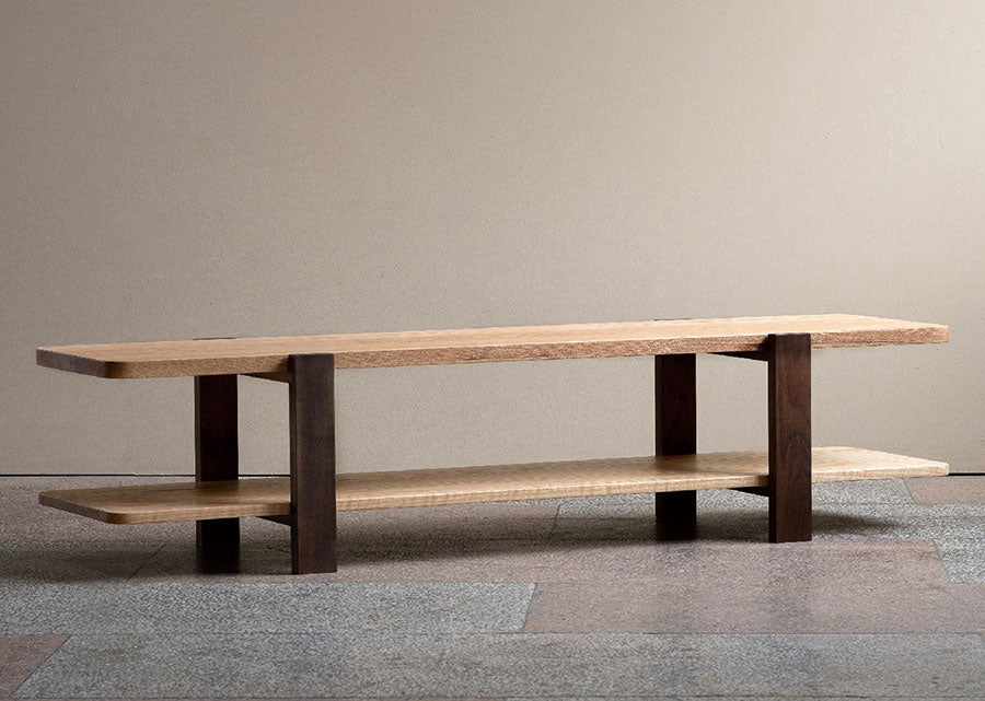 Minimalist Solid Wood TV Console
