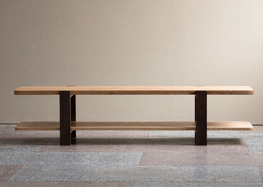 Minimalist Solid Wood TV Console