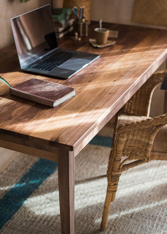 Classic Solid Dark Walnut Table
