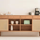 Lujo Solid Wood and Rattan Sideboard