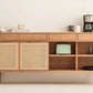 Lujo Solid Wood and Rattan Sideboard