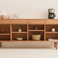 Lujo Solid Wood and Rattan Sideboard