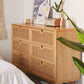 Rotin Solid Wood Drawer Chest