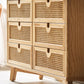 Rotin Solid Wood Drawer Chest