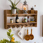 Solid Wood Rustic Wall Shelves