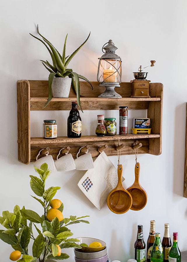 Solid Wood Rustic Wall Shelves