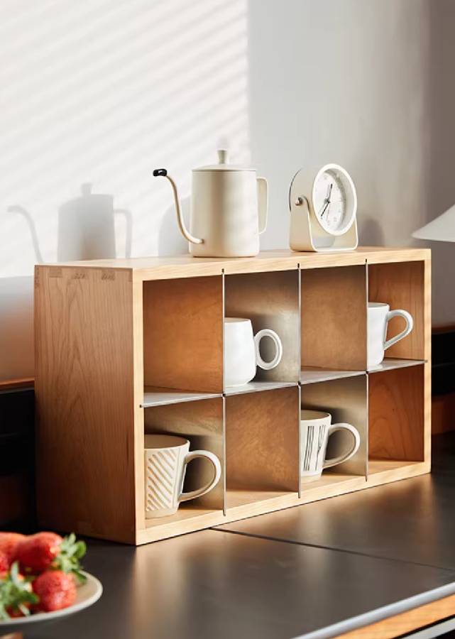 Solid Cherry Wood Cup Rack
