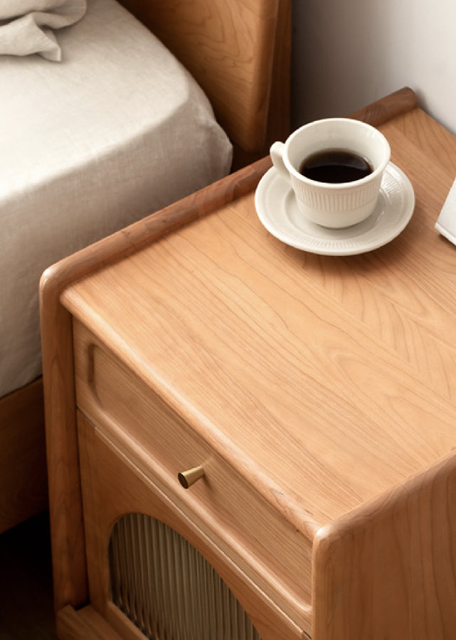 Sero Solid Wood Nightstand