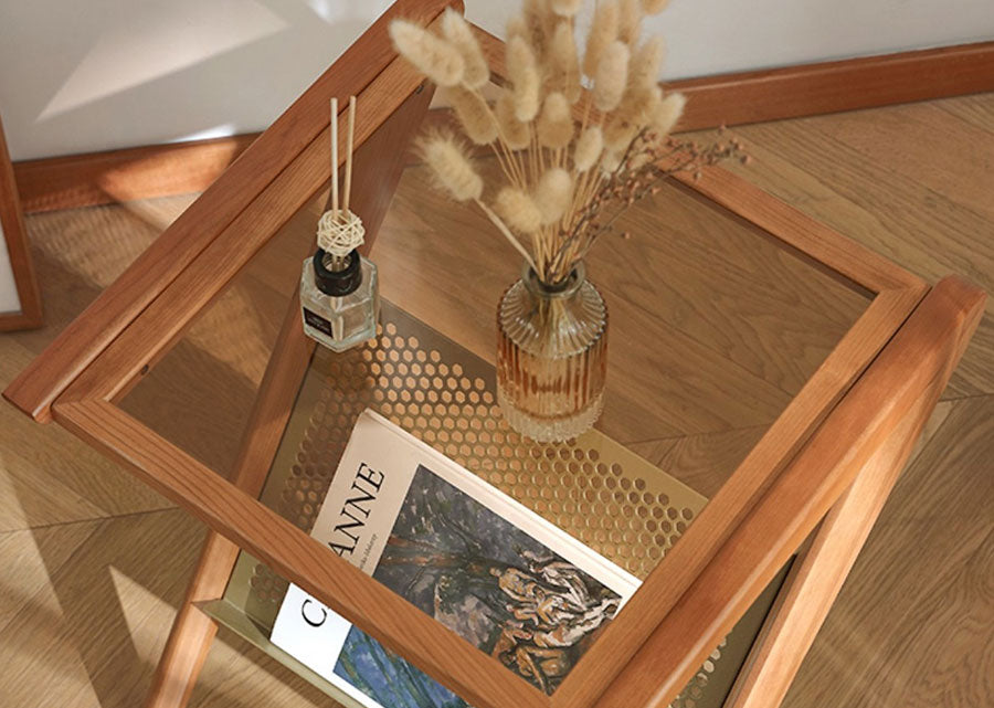 Cote Solid Wood Side Table