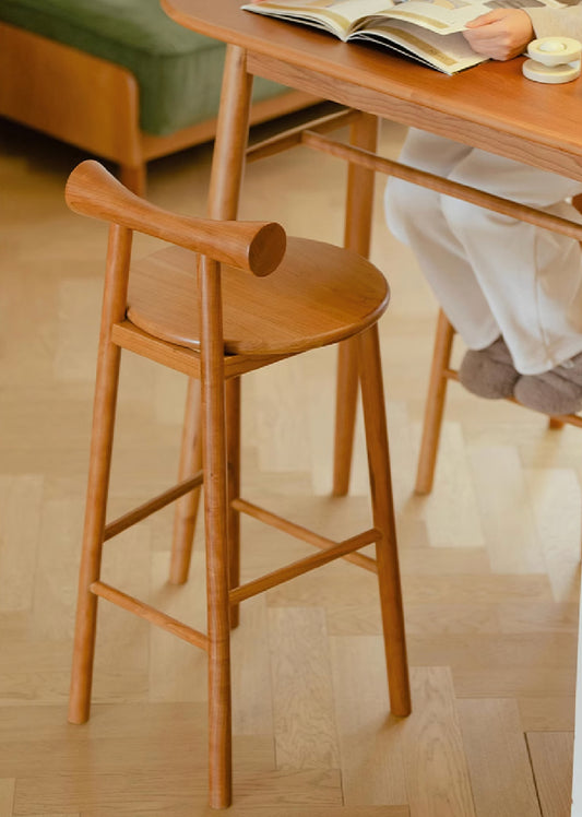 Ruban Solid Wood Barstool
