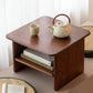 Rounded Solid Wood Chabudai