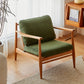 Solid Wood Single Seat Lounge Sofa