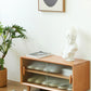 Carre II Solid Wood Bench & Shoe Cabinet