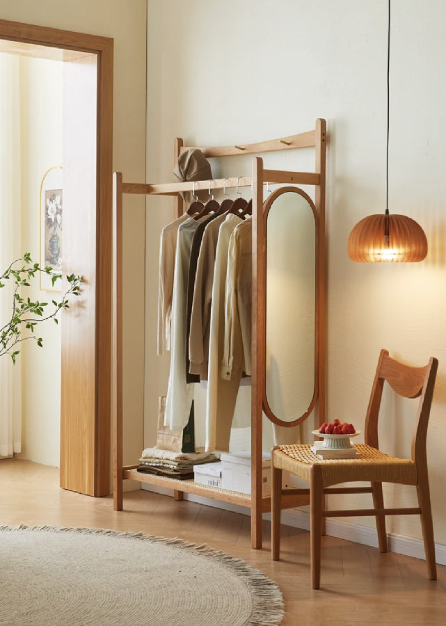 Talle Solid Wood Clothes Rack