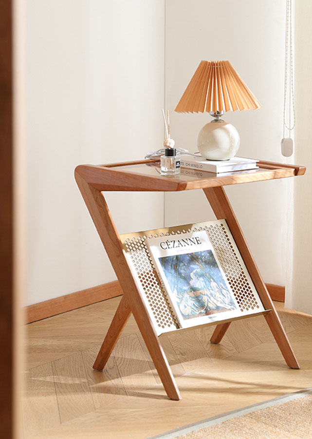 Cote Solid Wood Side Table